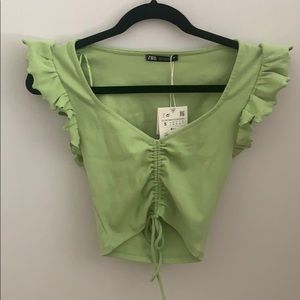 Zara ruffle top